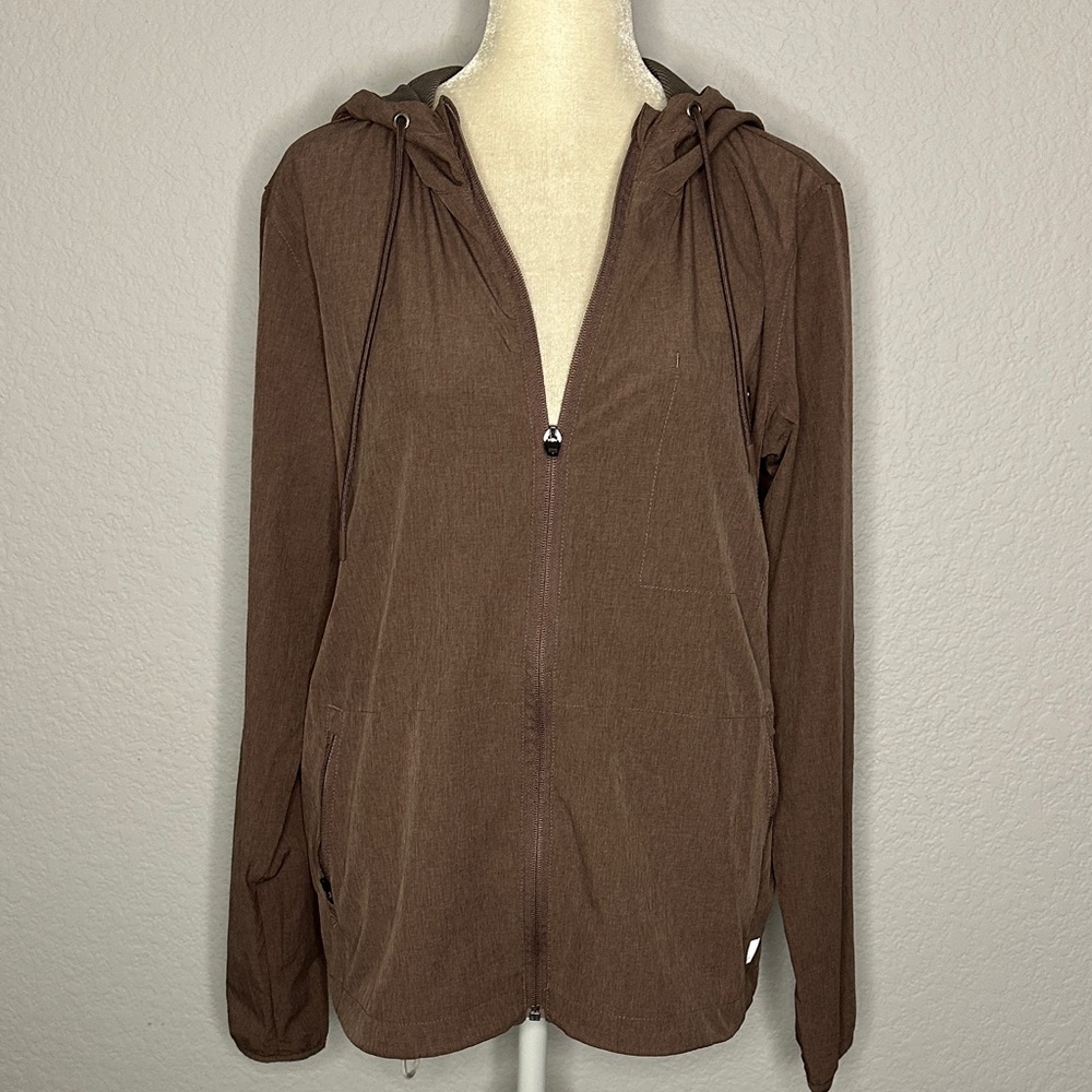 Vuori Women's Brown-Mauve Outdoors Trainer Shell Lightweight Jacket Medium
